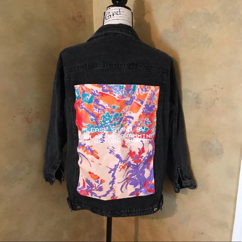 Jean Jacket Graphic Print Back